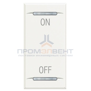 Axolute Клавиши с символами для системы автоматизации для 2 функций - 1 модуль, ON-OFF, цвет белый