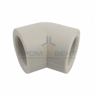 Отвод 45° FV-Plast - 32 (для полипропиленовых труб под пайку, цвет серый)