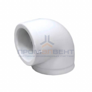 Отвод 90° Fusitek - 32 (для полипропиленовых труб под пайку, цвет белый)