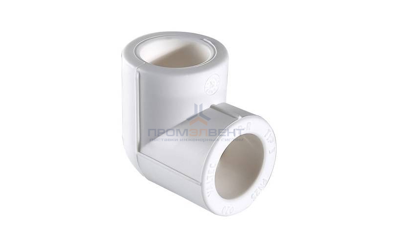 Отвод 90° VALTEC VTp.751 - 110 (для полипропиленовых труб под пайку, цвет белый)