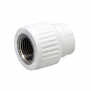 Переход на внутреннюю резьбу Fusitek - 20 x 1/2" (для полипропиленовых труб, цвет белый)