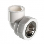 Переход на внутреннюю резьбу угловой VALTEC VTp.752 - 20 x 1/2" (для полипропиленовых труб, белый)