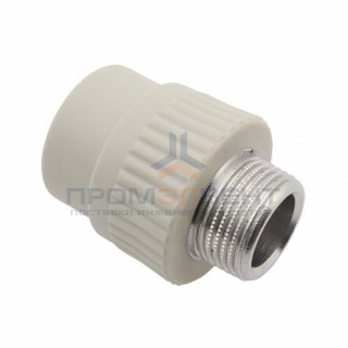 Переход на наружную резьбу FV-Plast - 75 x 2"1/2 (для полипропиленовых труб, цвет серый)