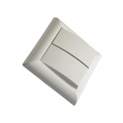 Выключатель двухклавишный скрытой установки С56-105, полистирол УХЛ4, 250В, 6А, IP20