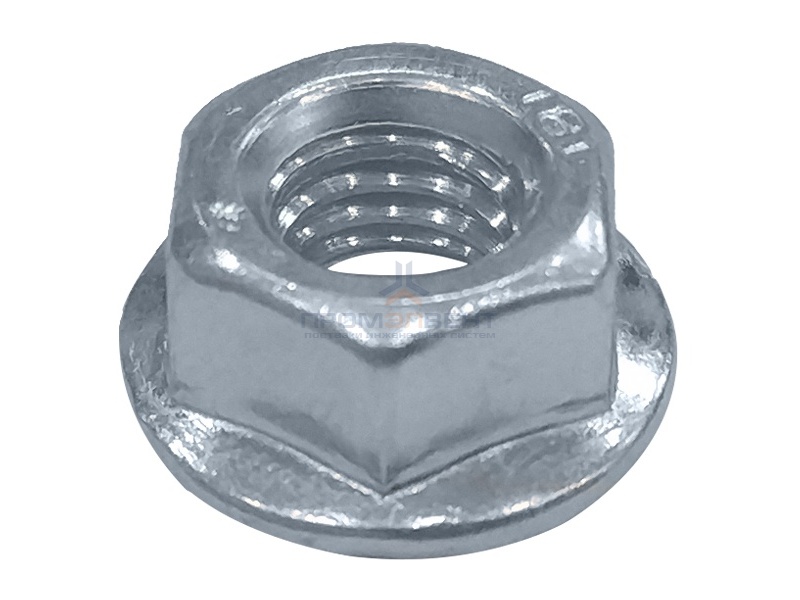 Гайка с насечкой, препятствующей откручиванию М8 оцинкованная DKC