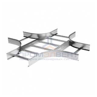 Х-ответвитель 80х300 R300, цинк-ламельный