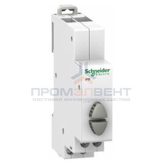 Кнопка управления iPB Acti 9 Schneider Electric серая/серая 1НО/1НО