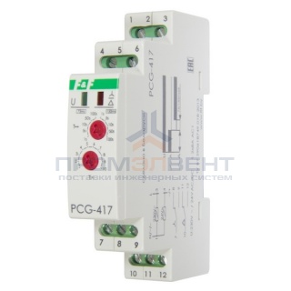 Реле времени PCG-417 1-1000с., 230 В; 50 Гц, 24 В AC/DC, "Звезда- треугольник"