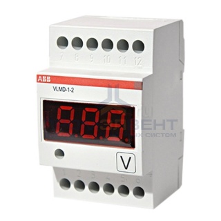 Вольтметр цифровой ABB VLMD1-2 модульный постоянного/переменного тока